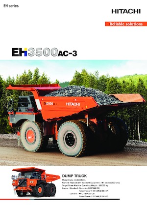 रिजिड डंप ट्रक Hitachi EH3500AC-3