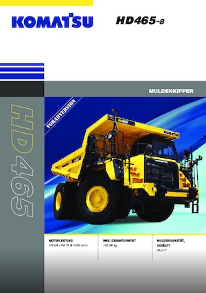 रिजिड डंप ट्रक Komatsu HD465-8E0