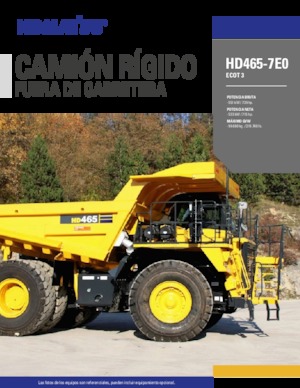 रिजिड डंप ट्रक Komatsu HD465-7E0