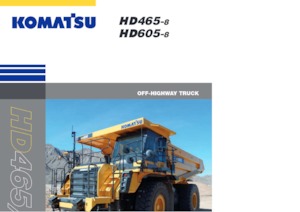 रिजिड डंप ट्रक Komatsu HD605-8E0