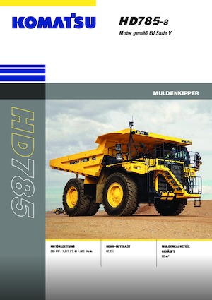 रिजिड डंप ट्रक Komatsu HD785-8E0