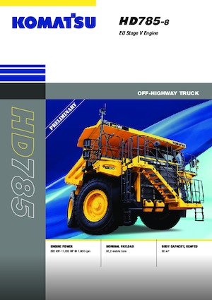 रिजिड डंप ट्रक Komatsu HD785-8E0