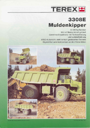 रिजिड डंप ट्रक Terex 3308E