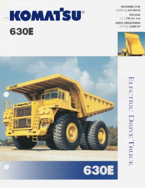 रिजिड डंप ट्रक Komatsu 630E
