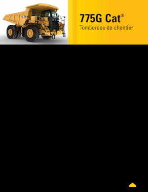 रिजिड डंप ट्रक Caterpillar 775G