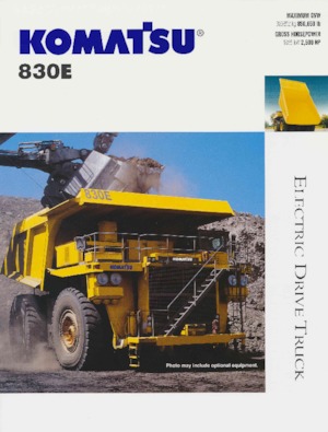 रिजिड डंप ट्रक Komatsu 830E