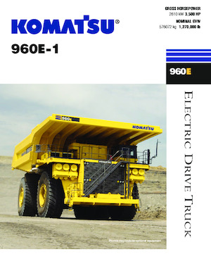 रिजिड डंप ट्रक Komatsu 960E-1