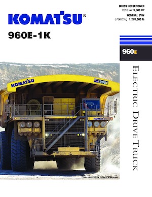 रिजिड डंप ट्रक Komatsu 960E-1K