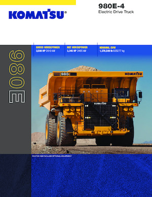 रिजिड डंप ट्रक Komatsu 980E-4