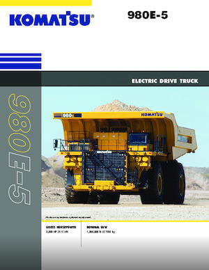रिजिड डंप ट्रक Komatsu 980E-5