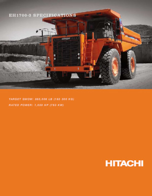 रिजिड डंप ट्रक Hitachi EH1700-3