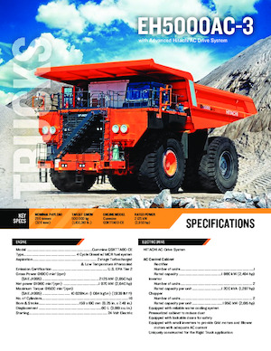 रिजिड डंप ट्रक Hitachi EH5000AC3