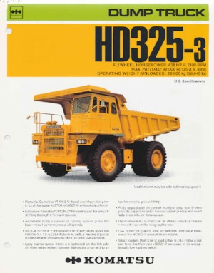 रिजिड डंप ट्रक Komatsu HD780-1