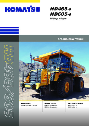 रिजिड डंप ट्रक Komatsu HD605-8E0
