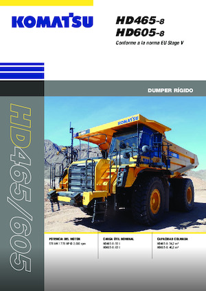 रिजिड डंप ट्रक Komatsu HD605-8E0