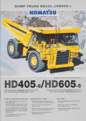 रिजिड डंप ट्रक Komatsu HD405-6