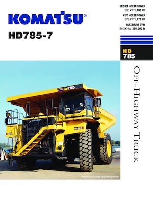 रिजिड डंप ट्रक Komatsu HD785-7