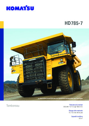 रिजिड डंप ट्रक Komatsu HD785-7