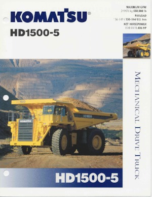 रिजिड डंप ट्रक Komatsu HD1500-5