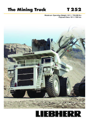 रिजिड डंप ट्रक Liebherr T 252