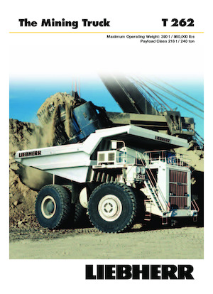 रिजिड डंप ट्रक Liebherr T 262