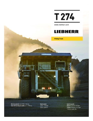 रिजिड डंप ट्रक Liebherr T 274