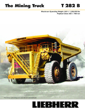 रिजिड डंप ट्रक Liebherr T282B