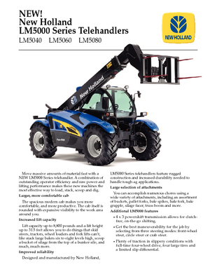 टेलीहैंडलर New Holland LM 5080 (250)