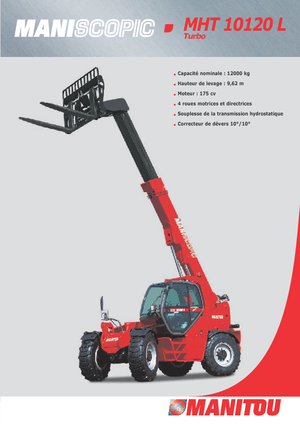 टेलीहैंडलर Manitou MHT 10120 L Turbo