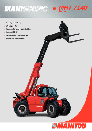 टेलीहैंडलर Manitou MHT 7140