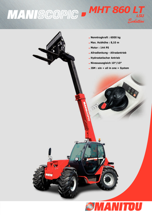 टेलीहैंडलर Manitou MHT 860 LT LSU