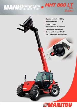 टेलीहैंडलर Manitou MHT 860 LT LSU