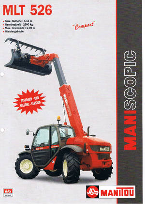 टेलीहैंडलर Manitou MLT 526 Compact