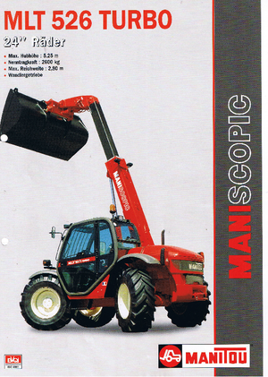 टेलीहैंडलर Manitou MLT 526 T 24