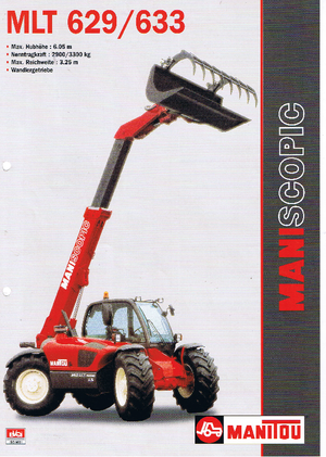 टेलीहैंडलर Manitou MLT 629 T