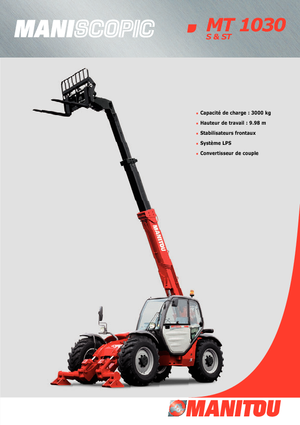 टेलीहैंडलर Manitou MT 1030 ST Evolution