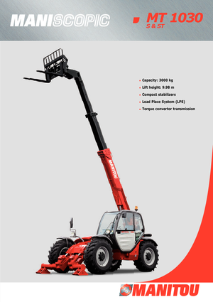 टेलीहैंडलर Manitou MT 1030 ST Evolution