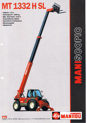 टेलीहैंडलर Manitou MT 1332 H S-L-T