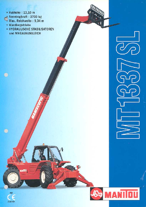 टेलीहैंडलर Manitou MT 1337 SL