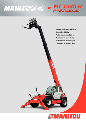 टेलीहैंडलर Manitou MT 1440 HA