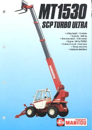 टेलीहैंडलर Manitou MT 1530 SCP-TU