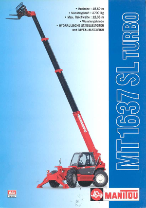 टेलीहैंडलर Manitou MT 1637 SLT