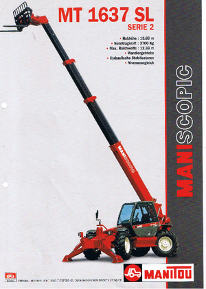 टेलीहैंडलर Manitou MT 1637 SLT MU