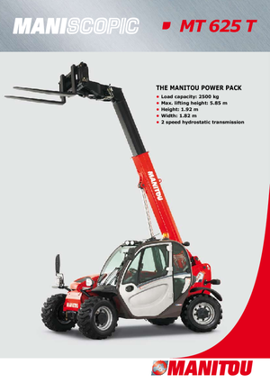 टेलीहैंडलर Manitou MT 625 T