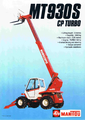 टेलीहैंडलर Manitou MT 930 CP