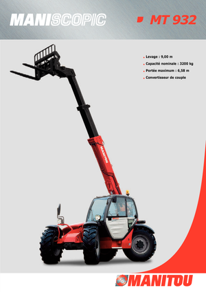 टेलीहैंडलर Manitou MT 932 Evolution