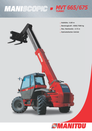 टेलीहैंडलर Manitou MVT 675 T