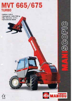 टेलीहैंडलर Manitou MVT 665 T