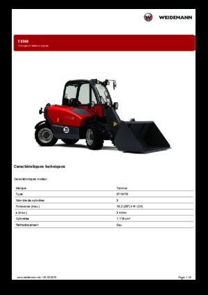 टेलीहैंडलर Weidemann T4108