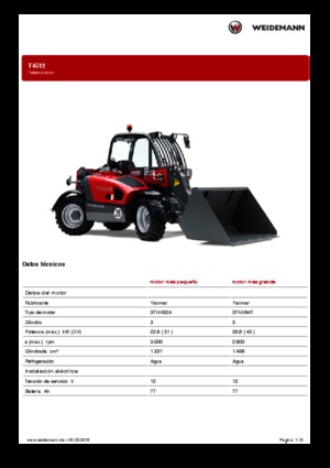 टेलीहैंडलर Weidemann T4512